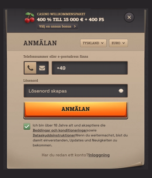 spinboss casino registration